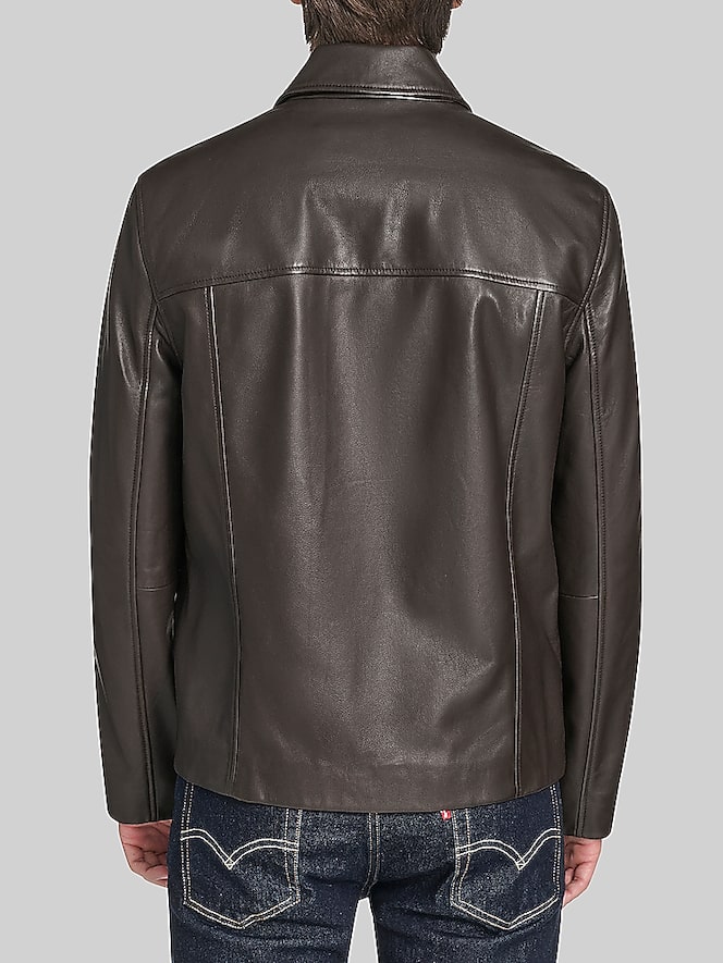 Cole Haan Lambskin Leather Jacket