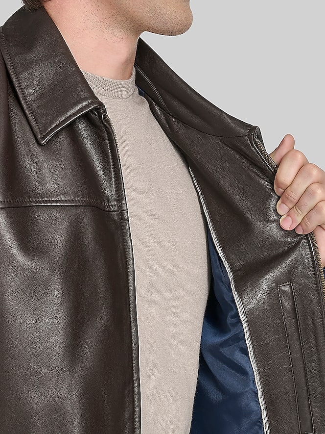 Cole Haan Lambskin Leather Jacket