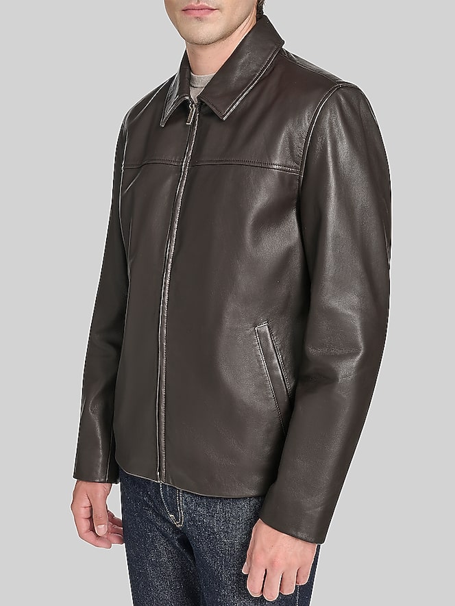 Cole Haan Lambskin Leather Jacket