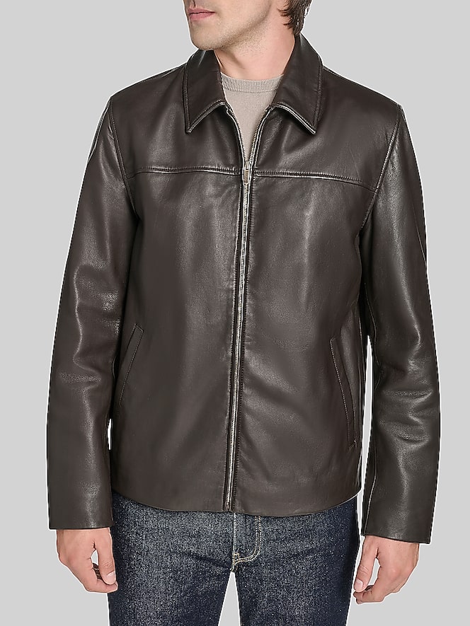 Cole Haan Lambskin Leather Jacket