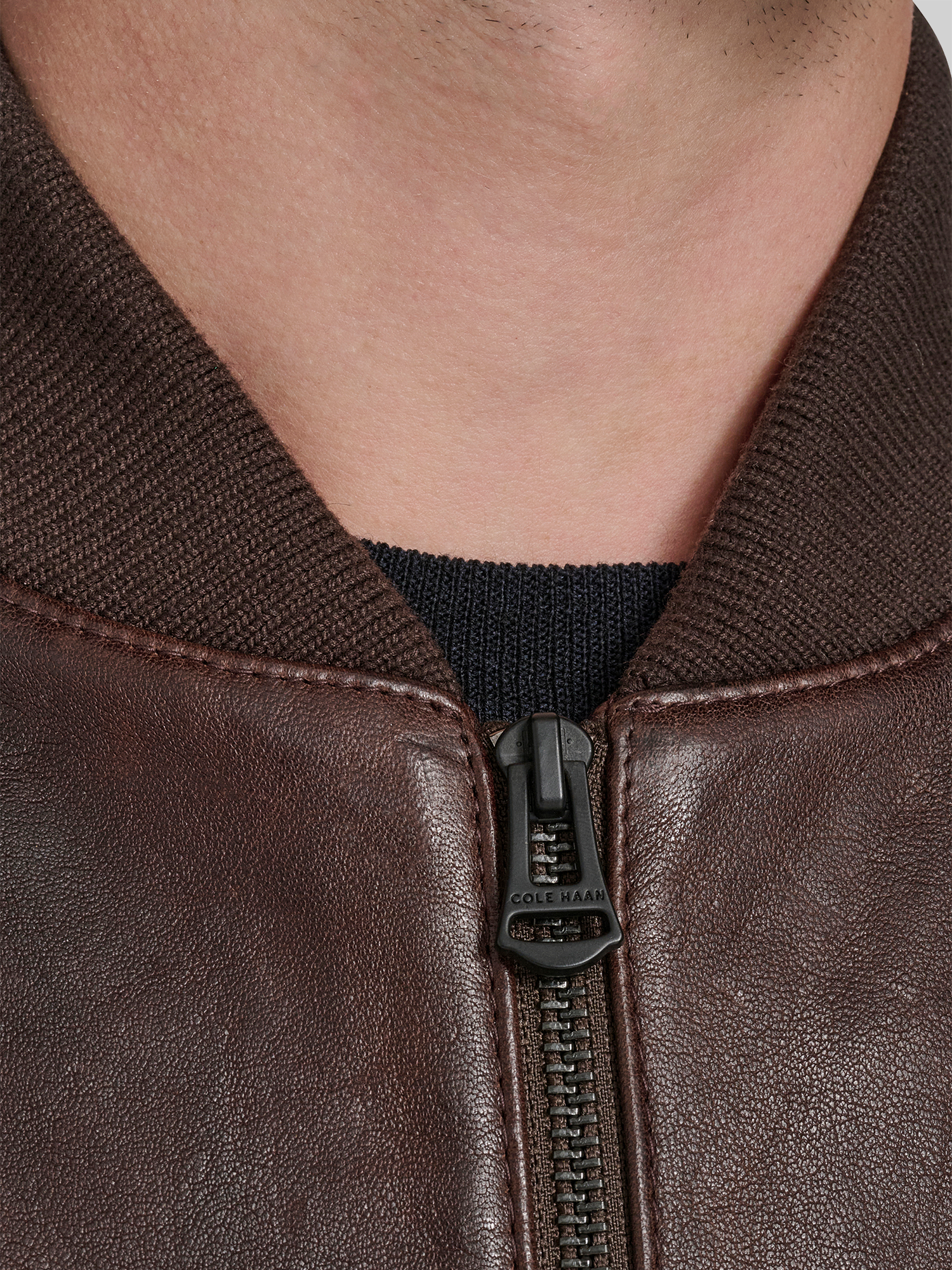 Leather Bomber Jacket