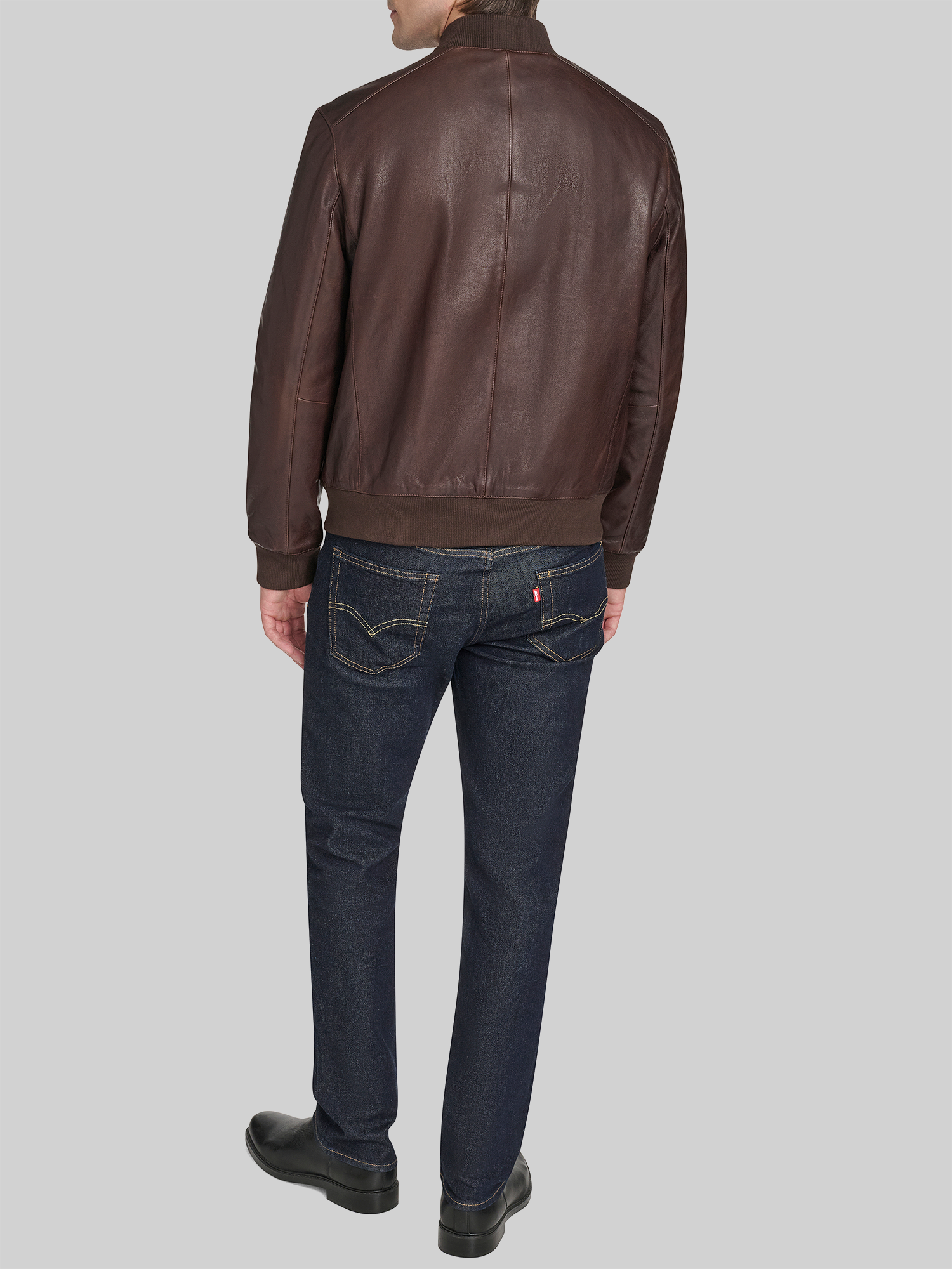 Leather Bomber Jacket