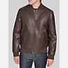 Cole Haan Leather Bomber Jacket
