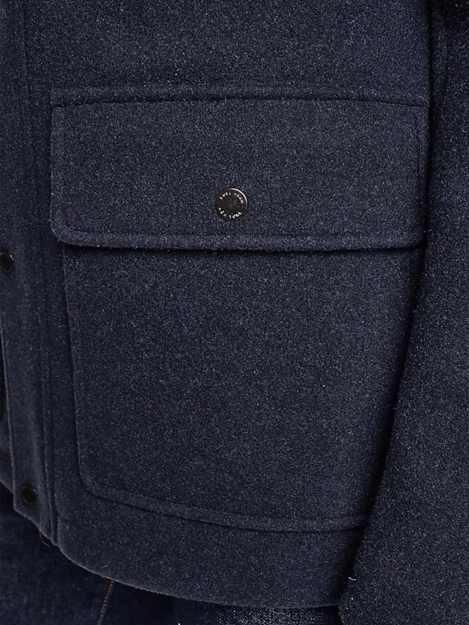 Cole Haan Stretch Wool Shirt Jacket