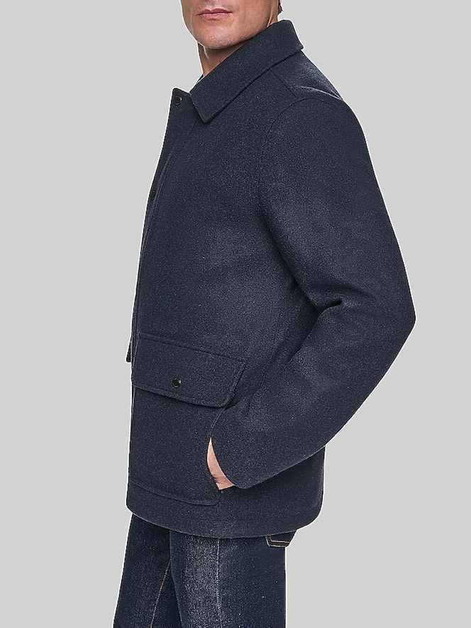 Cole Haan Stretch Wool Shirt Jacket