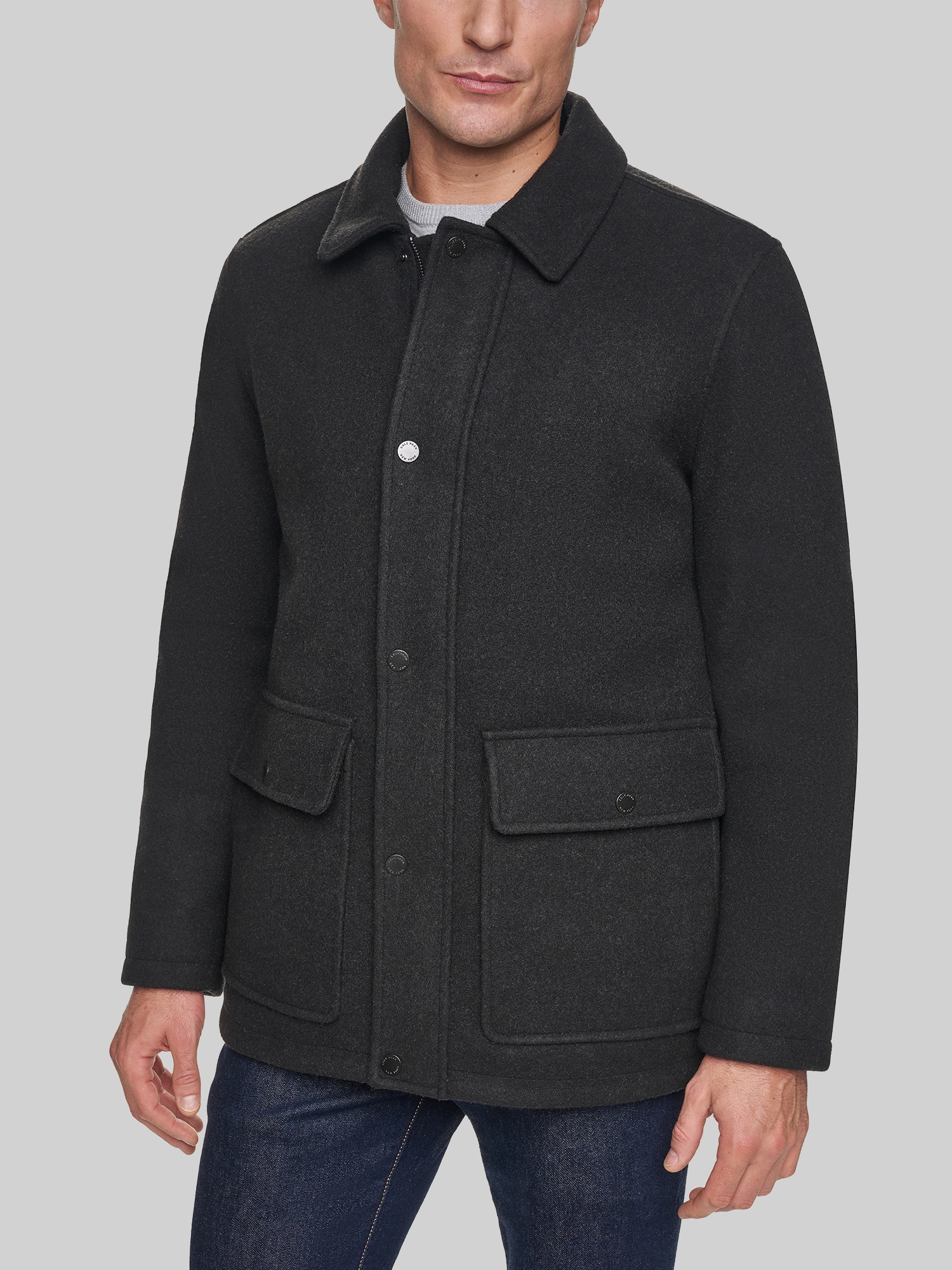 Stretch Wool Shirt Jacket