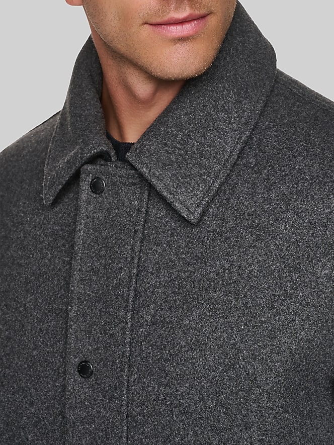Cole Haan Stretch Wool Shirt Jacket, Charcoal - Image 2 of 7
