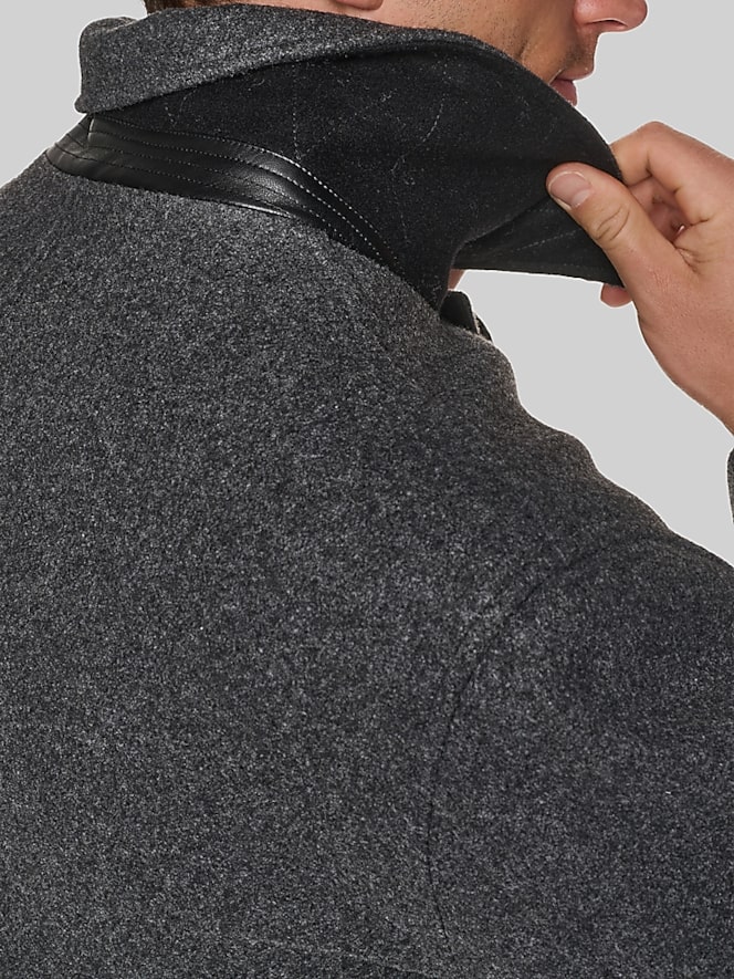 Cole Haan Stretch Wool Shirt Jacket, Charcoal - Image 7 of 7