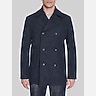 Cole Haan Regular Fit Stretch Wool Peacoat