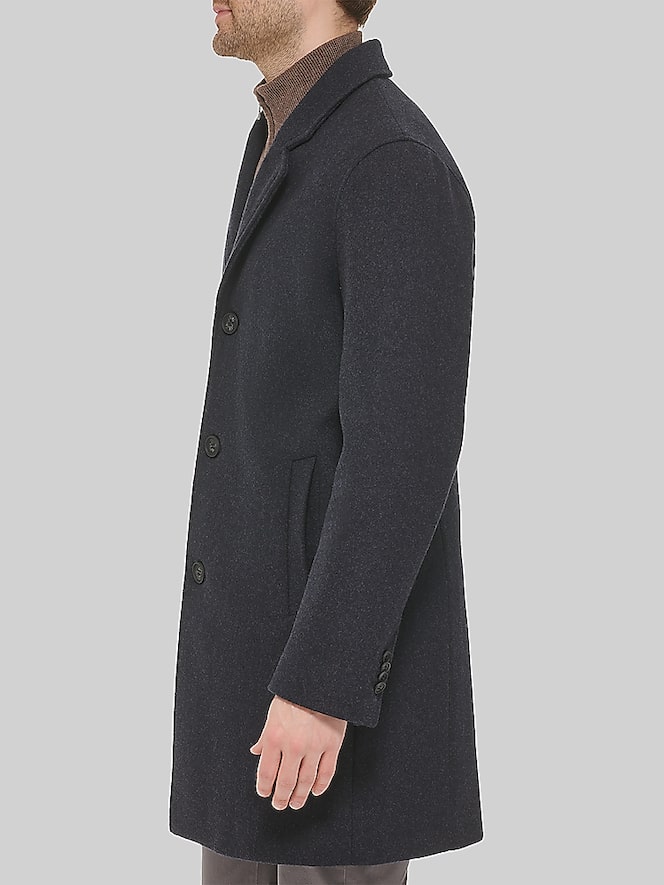 Cole Haan Stretch Wool Blend Top Coat