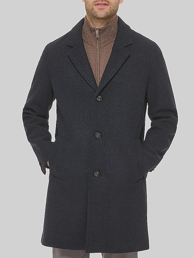 Cole Haan Stretch Wool Blend Top Coat