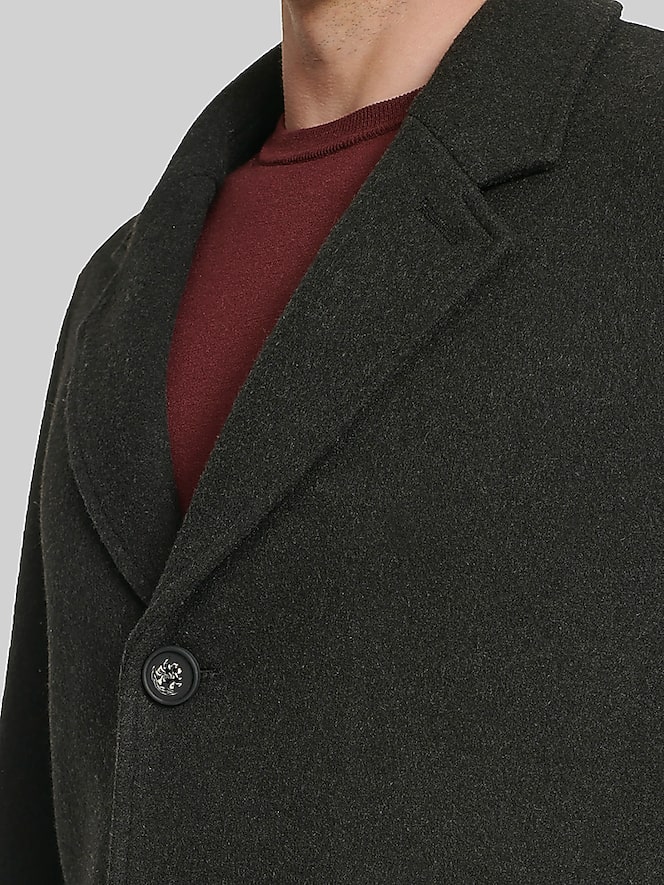 Cole Haan Stretch Wool Blend Top Coat, Black - Image 2 of 6