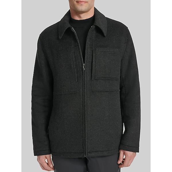 Cole Haan Men's Shirt Jacket Charcoal - Size: XL