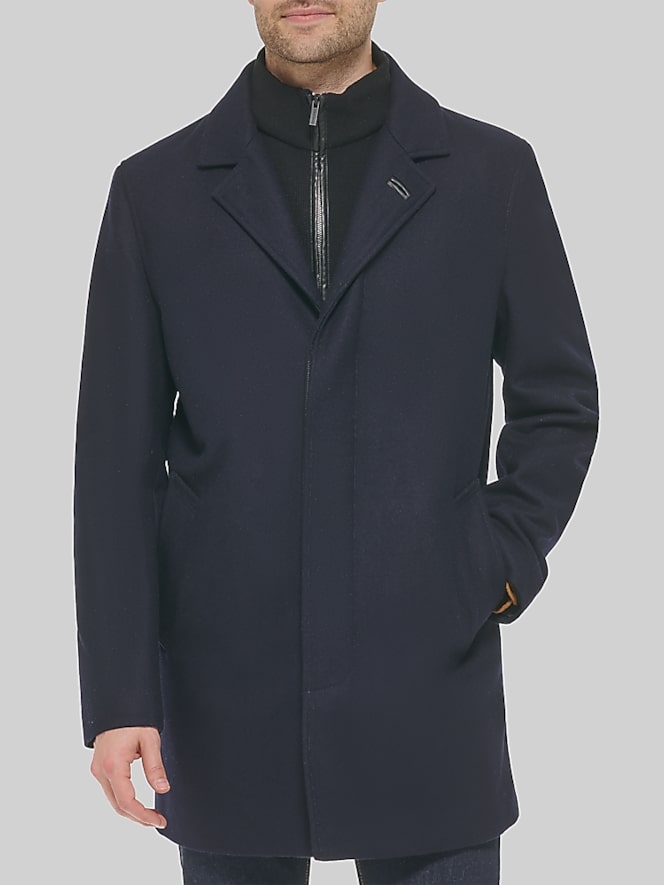Cole Haan Pressed Melton Wool Topper