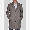 Cole Haan Heritage Plaid Wool Blend Top Coat