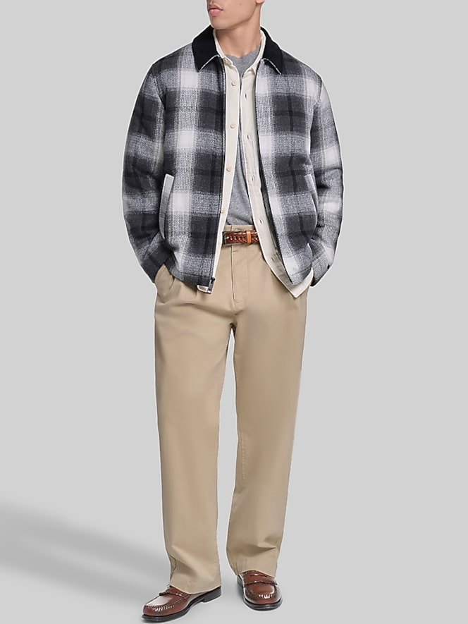 Dockers Plaid Laydown Collar Jacket