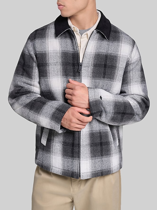 Dockers Plaid Laydown Collar Jacket