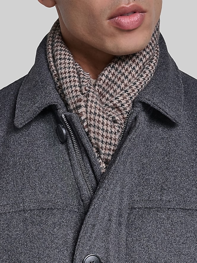 Dockers Weston Wool Blend Coat With Scarf