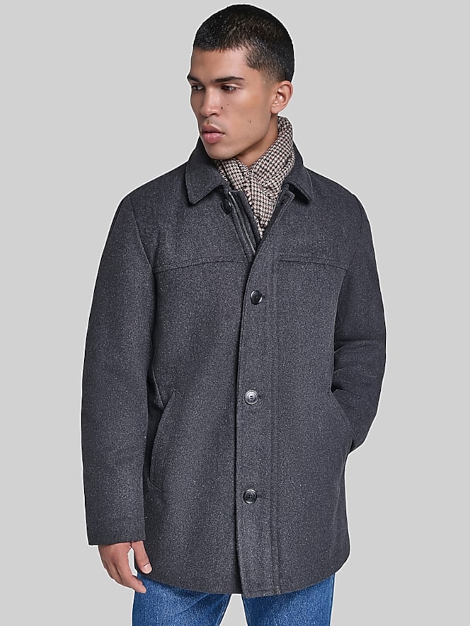 Dockers Weston Wool Blend Coat With Scarf
