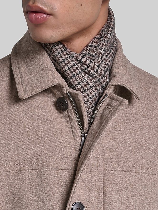 Dockers Weston Wool Blend Coat With Scarf