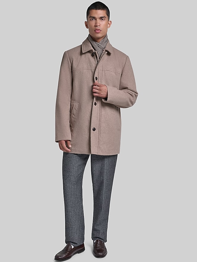 Dockers Weston Wool Blend Coat With Scarf