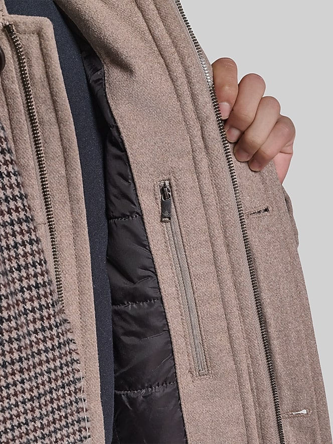 Dockers Weston Wool Blend Coat With Scarf