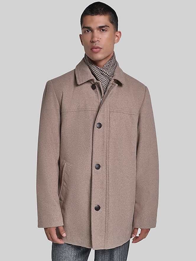Dockers Weston Wool Blend Coat With Scarf