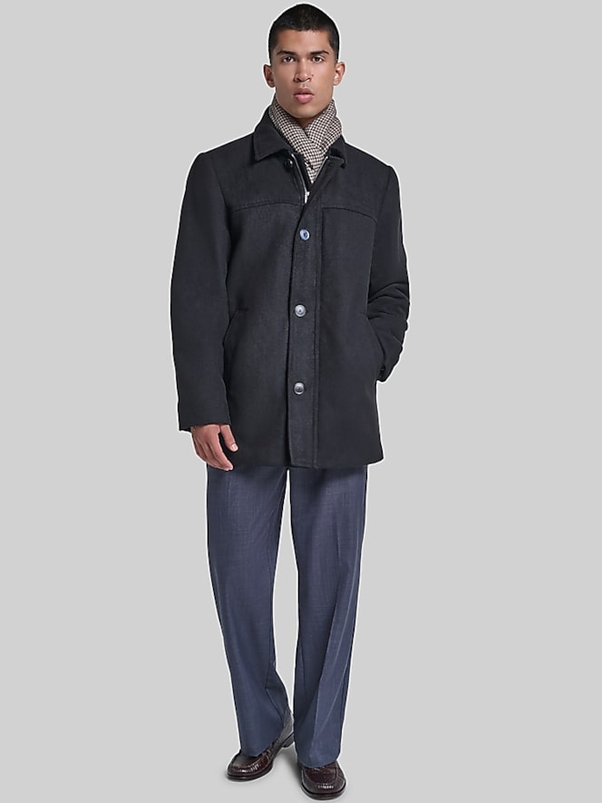 Dockers Weston Wool Blend Coat With Scarf