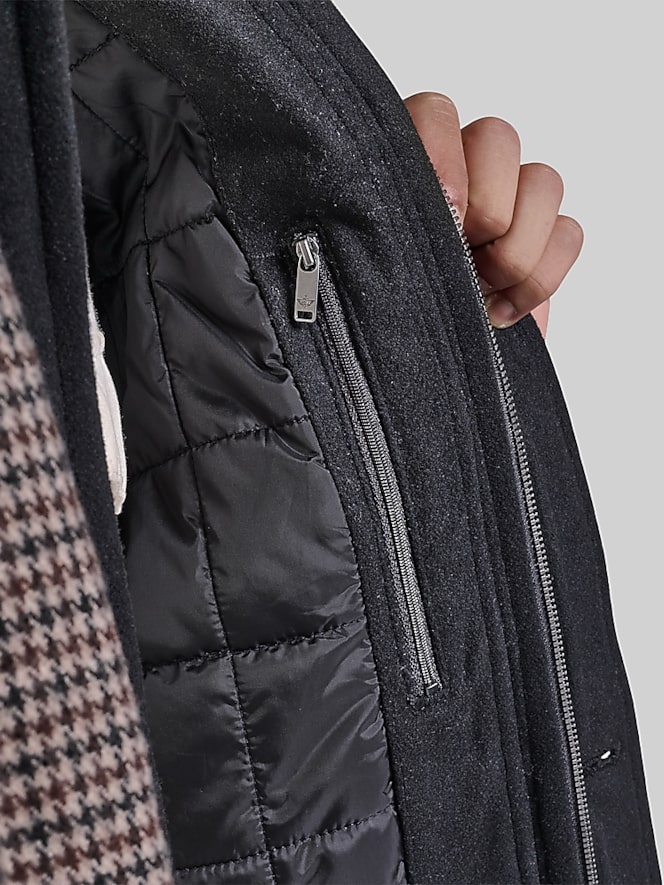 Dockers Weston Wool Blend Coat With Scarf
