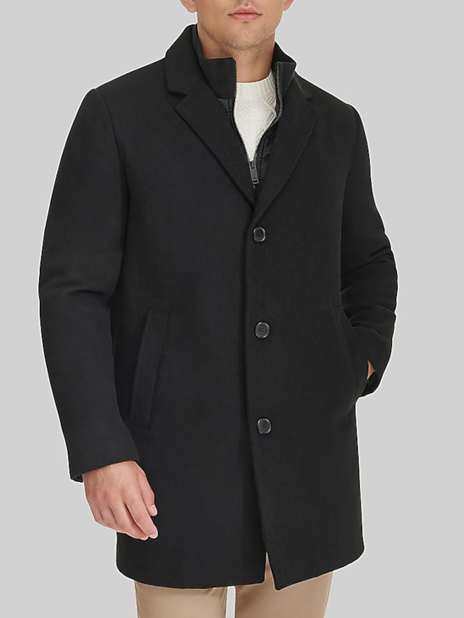 Dockers Wool Topcoat With Bib