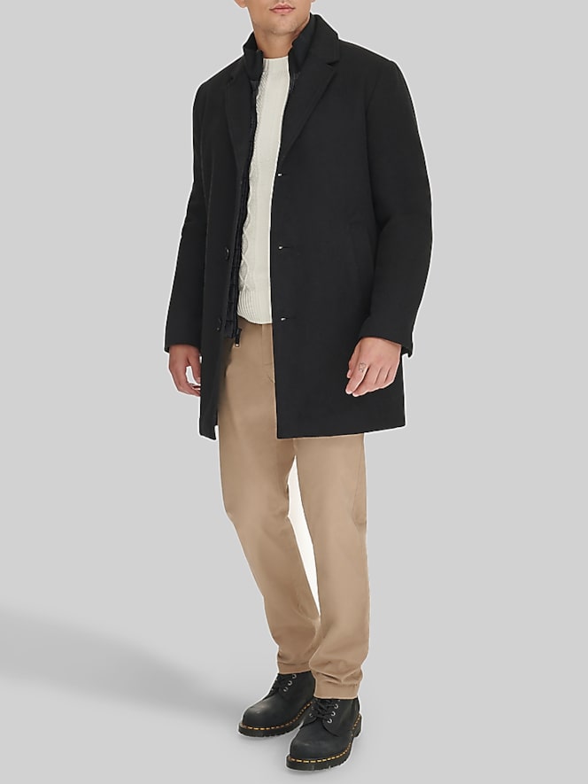 Dockers Wool Topcoat With Bib