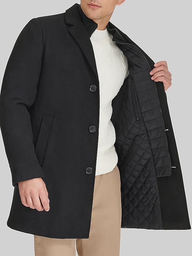 Dockers Wool Topcoat With Bib