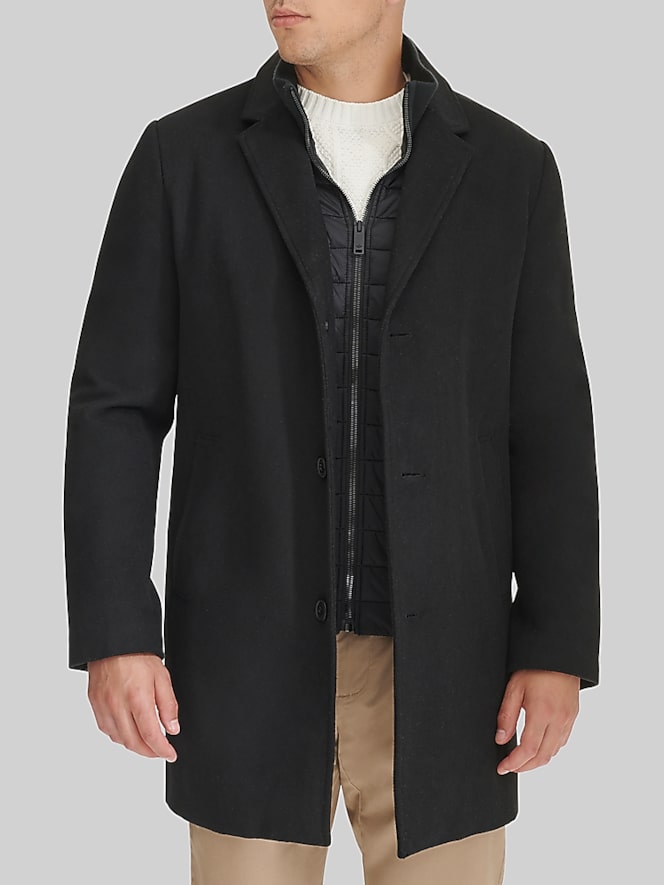 Dockers Wool Topcoat With Bib