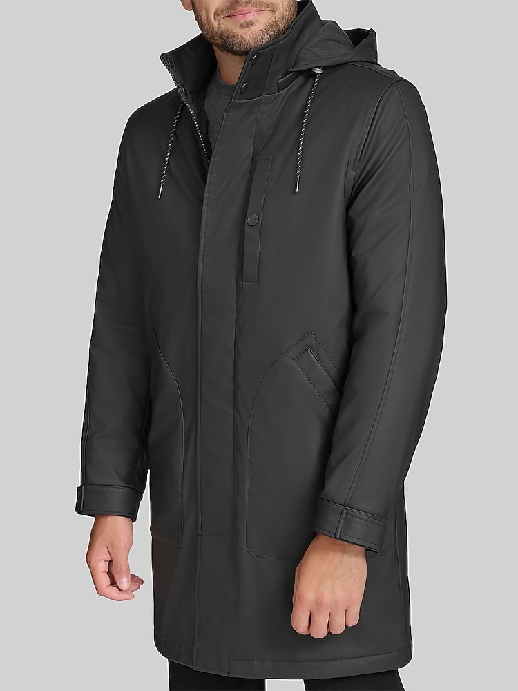Andrew Marc Slick Rain Jacket, Black | Raincoats | Men's Wearhouse
