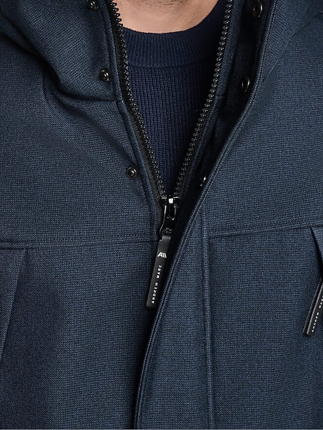 Andrew Marc Houndstooth Softshell Parka