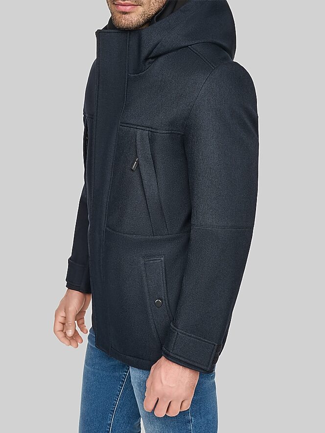 Andrew Marc Houndstooth Softshell Parka