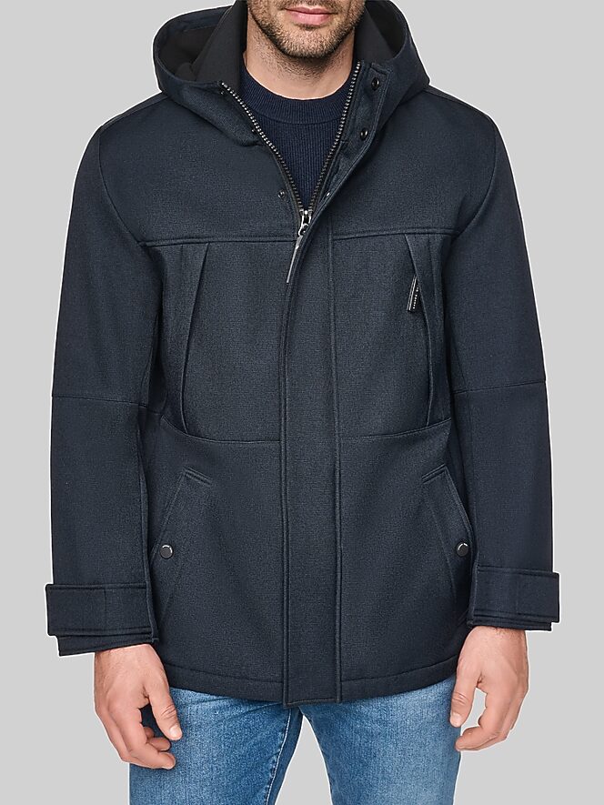 Andrew Marc Houndstooth Softshell Parka