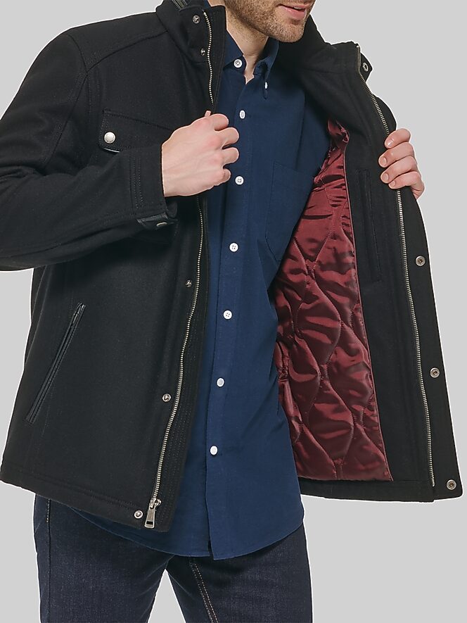 Cole Haan Melton Wool Jacket