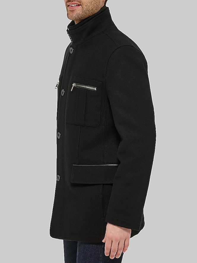 Cole Haan Melton Wool Car Coat