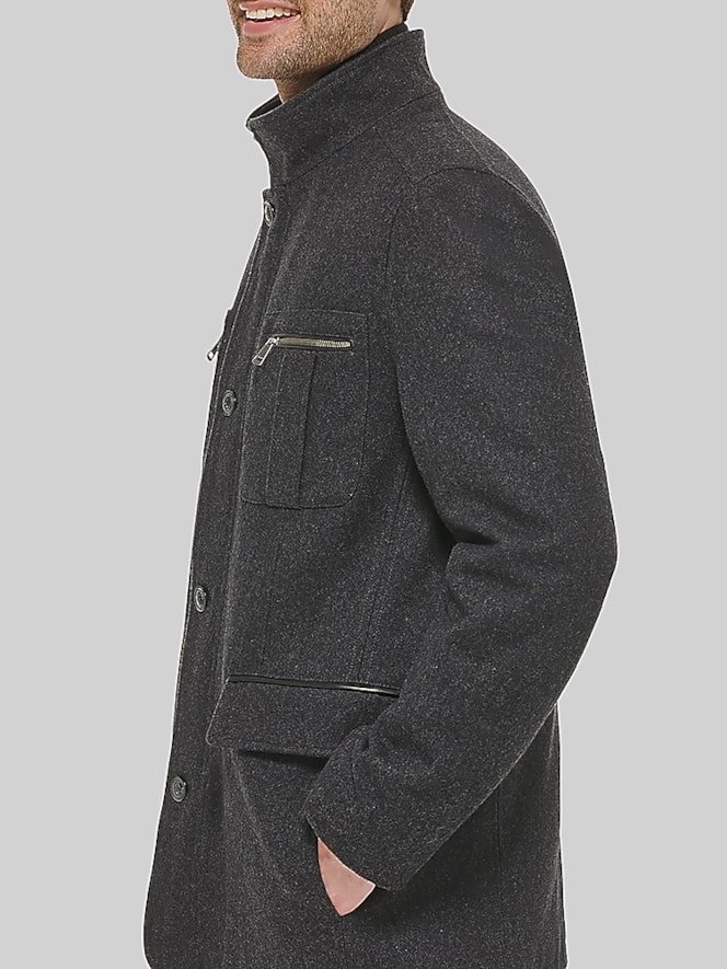 Cole Haan Melton Wool Car Coat