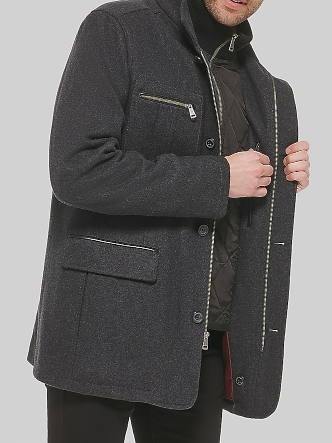 Cole Haan Melton Wool Car Coat