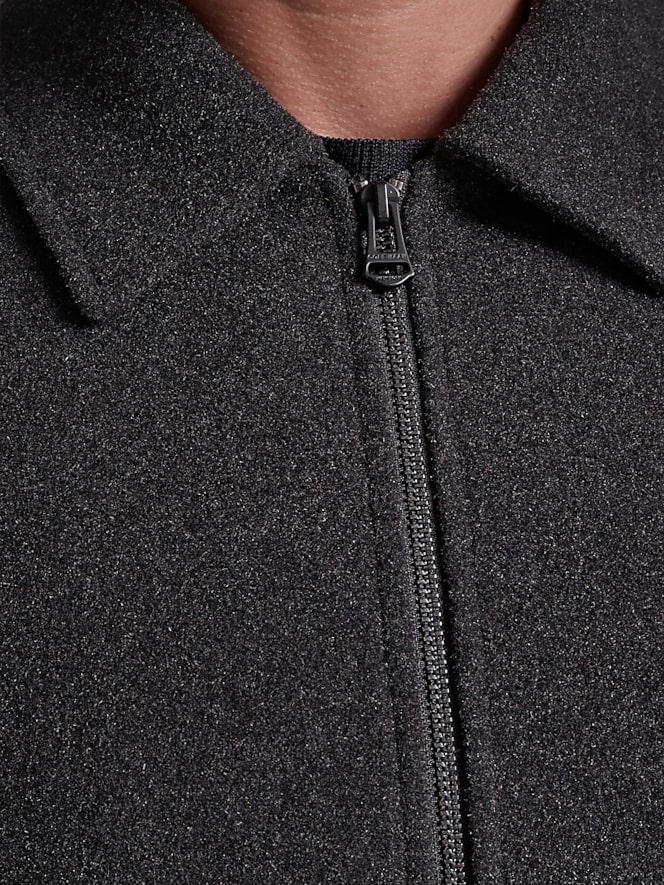Cole Haan Shirt Collar Wool Plush Jacket, Charcoal - Image 2 of 6
