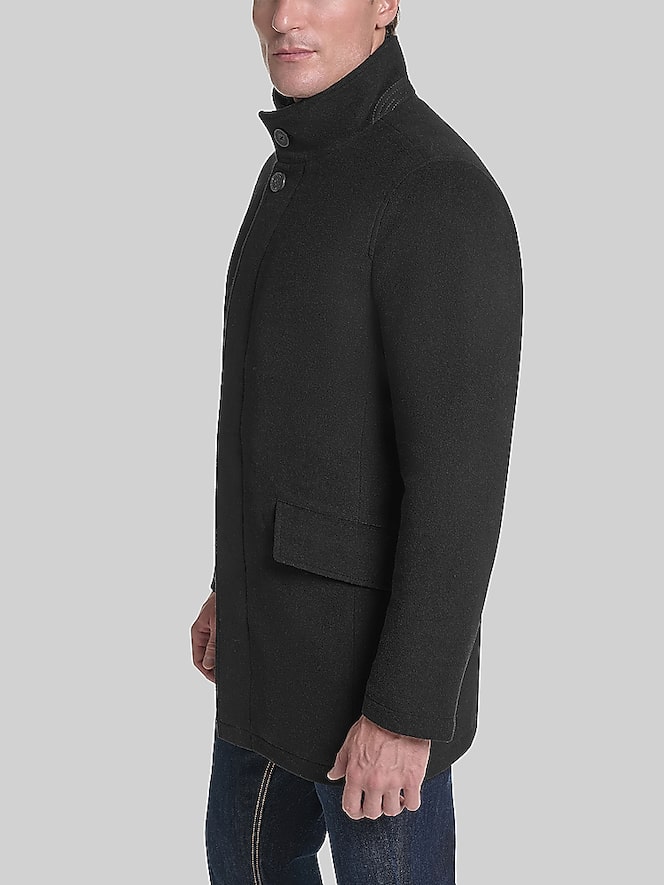 Cole Haan Shirt Collar Wool Blend Jacket