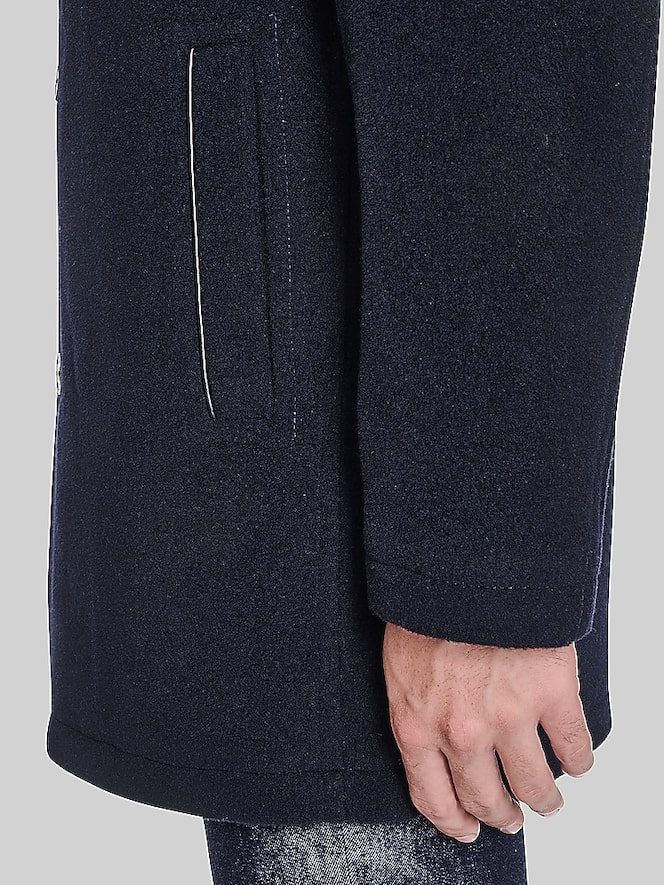 Cole Haan Wool Blend Button Front Coat