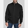 Cole Haan Wool Blend Stand Collar Bomber Jacket