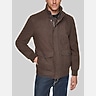 Cole Haan Wool Plush Stand Collar Bomber Coat