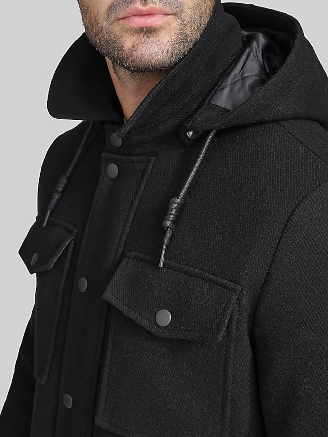 Cole Haan Wool Blend Twill Field Jacket