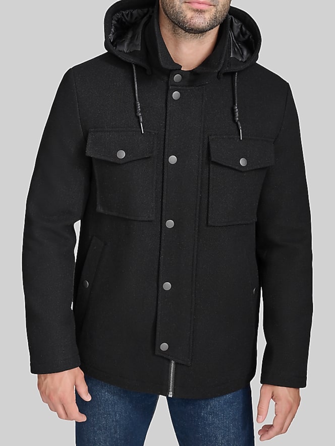 Cole Haan Wool Blend Twill Field Jacket