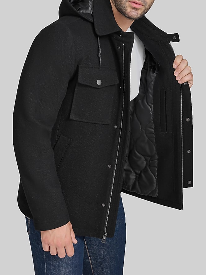 Cole Haan Wool Blend Twill Field Jacket
