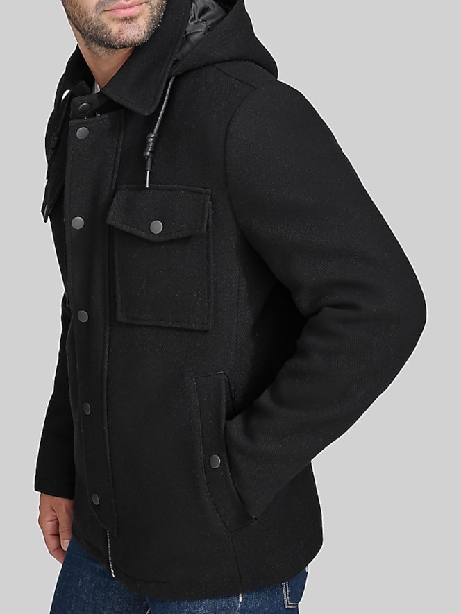 Cole Haan Wool Blend Twill Field Jacket